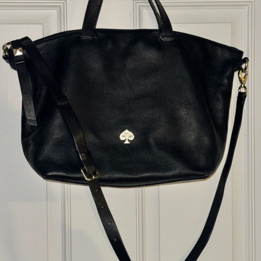 Kate Spade Black Pebbled Leather Tote